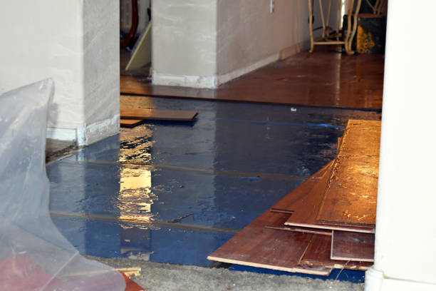 Professional Emergency Water Damage Restoration technician working in Lisbon, OH